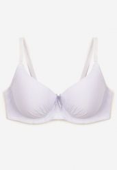 Biały Gładki Biustonosz Full-Cup Crisannas. Białe biustonosze Renee, bez wzorów. W wyprzedaży za 23.99 zł.
