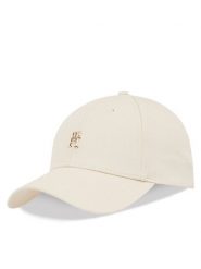Tommy Hilfiger Czapka z daszkiem Elevated Chic Cap AW0AW17128 Écru. Czapki z daszkiem Tommy Hilfiger, bez wzorów, z bawełny. Za 169.99 zł.