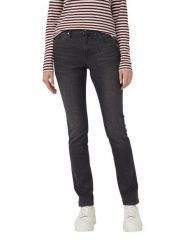 S.Oliver Dżinsy - Slim fit - w kolorze antracytowym rozmiar: 44/L30. Czarne spodnie materiałowe S.Oliver, bez wzorów, z materiału, klasyczne, z podwyższonym stanem. Za 154.95 zł.