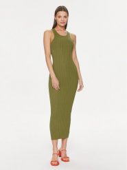 Silvian Heach Sukienka codzienna GPP24020VE Zielony Bodycon Fit. Zielone sukienki Silvian Heach, na co dzień, s, bez wzorów, z syntetyku, bez kołnierzyka, bez ramiączek, bodycon. Za 189.99 zł.