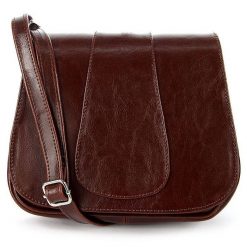 Torebka skórzana listonoszka DAN-A T131 koniakowa. Shopper bag DAN-A, bez wzorów, ze skóry, eleganckie, bez dodatków. Za 229.99 zł.