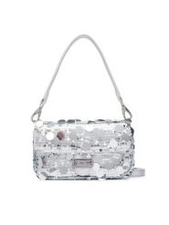 Valentino Torebka Sleet VBSA6R09 Srebrny. Szare torebki klasyczne Valentino, bez wzorów, z materiału, bez dodatków. Za 639.99 zł.