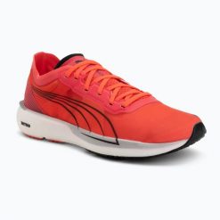Buty do biegania damskie PUMA Liberate Nitro. Brązowe buty do biegania Puma, bez wzorów, z materiału, bez zapięcia, do biegania. Za 299.99 zł.