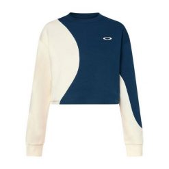 Oakley Bluza Pursuit Cruise Crop Foa500625-Bat. Niebieskie bluzy Oakley, bez wzorów, bez kaptura. Za 211.99 zł.