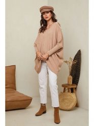 Soft Cashmere Sweter w kolorze jasnobrązowym rozmiar: 34/36. Brązowe swetry Soft Cashmere, bez wzorów, z kaszmiru, bez ramiączek. Za 104.99 zł.