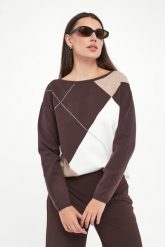 Sweter damski w romby JOSEPH RIBKOFF. Swetry Joseph Ribkoff, s, bez wzorów, bez ramiączek. Za 949.00 zł.