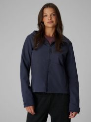 4F Kurtka softshell wiatroodporna membrana 5000 damska - granatowa S. Niebieskie kurtki 4f, l, bez wzorów, z softshellu, klasyczne, bez kaptura. Za 299.99 zł.