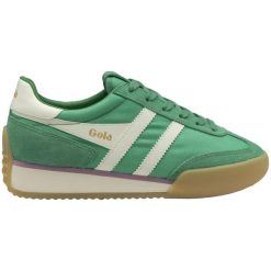 Damskie zamszowe buty sportowe Gola Pacer. Białe buty treningowe Gola, bez wzorów, z nylonu, bez zapięcia. Za 468.50 zł.
