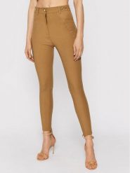 Elisabetta Franchi Spodnie materiałowe PA-011-16E2-V360 Brązowy Slim Fit. Brązowe spodnie materiałowe Elisabetta Franchi, bez wzorów, z materiału. Za 2,009.00 zł.