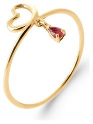 L'Atélier Précieux Pozłacany pierścionek z cyrkonią rozmiar: 58. Żółte pierścionki l'Atelier precieux, z cyrkonią, pozłacane. Za 86.99 zł.