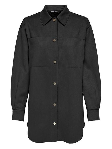 ONLY Kurtka koszulowa w kolorze czarnym rozmiar: XS. Czarne kurtki ONLY, xs, bez wzorów, bez kaptura. Za 74.81 zł.