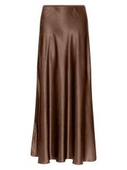 MOSS COPENHAGEN Spódnica "Nicolette" w kolorze brązowym rozmiar: L. Brązowe spódnice Moss Copenhagen, na co dzień, l, bez wzorów, maxi, proste. Za 130.99 zł.