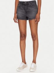 Guess Szorty jeansowe W5GD0Y D5M71 Czarny Regular Fit. Czarne szorty Guess, z aplikacjami, z bawełny. Za 209.30 zł.