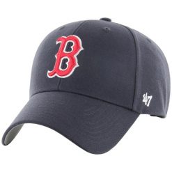 Czapka z daszkiem dla dorosłych MLB Boston Red Sox MVP Cap. Niebieskie czapki z daszkiem 47 Brand, bez wzorów, z wełny. W wyprzedaży za 117.60 zł.