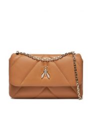 Patrizia Pepe Torebka CB0084/L006-B800 Brązowy. Brązowe kopertówki Patrizia Pepe, bez wzorów, ze skóry, wizytowe, bez dodatków. Za 1,399.00 zł.