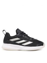 Adidas Buty do tenisa Avaflash Low Tennis IG9543 Czarny. Czarne buty treningowe adidas, bez wzorów, z materiału, bez zapięcia, tenisowe. Za 259.99 zł.