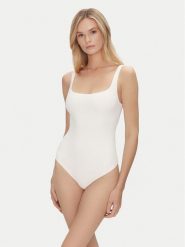 Guess Body O4BM16 KCDE0 Écru Slim Fit. Body i gorsety Guess, z aplikacjami, z syntetyku, bez ramiączek. Za 239.99 zł.
