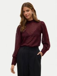 Vero Moda Bluzka Becca 10302894 Fioletowy Regular Fit. Fioletowe bluzki Vero Moda, l, bez wzorów, z syntetyku, bez kołnierzyka, bez ramiączek. Za 109.99 zł.