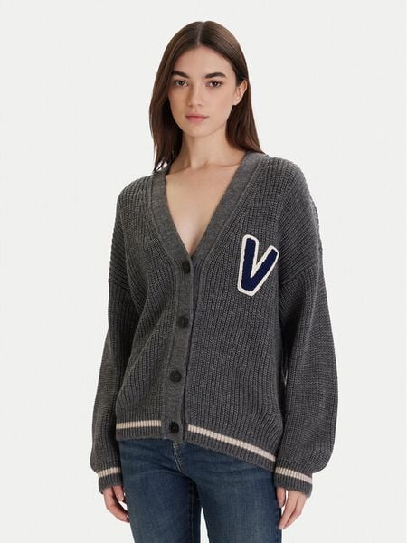 ViCOLO Kardigan 55072F Szary Regular Fit. Szare swetry ViCOLO, bez wzorów, bez ramiączek. Za 315.99 zł.