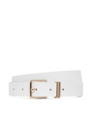 Tommy Hilfiger Pasek Th Square 2.5 AW0AW18692 Biały. Białe paski Tommy Hilfiger, bez wzorów, ze skóry. Za 229.99 zł.