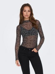 JDY Bluzka 15272694 Czarny Stretch Fit. Czarne bluzki JDY, xs, bez wzorów, z syntetyku, bez kołnierzyka, bez ramiączek. Za 59.99 zł.