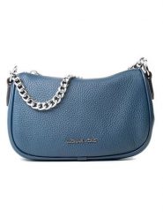 Michael Kors Skórzana torebka w kolorze granatowym - 20 x 12 x 7 cm rozmiar: onesize. Niebieskie torebki klasyczne Michael Kors, bez wzorów, z materiału, bez dodatków. Za 505.13 zł.