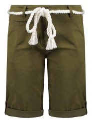 Geographical Norway Szorty "Paola" w kolorze khaki rozmiar: S. Brązowe szorty Geographical Norway, z aplikacjami, z tkaniny. Za 66.16 zł.