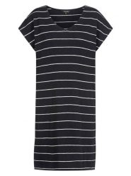 Herrlicher Sukienka w kolorze czarnym rozmiar: XL. Czarne sukienki Herrlicher, na co dzień, xl, bez wzorów, z bawełny, bez kołnierzyka, bez ramiączek, midi, proste. Za 152.99 zł.