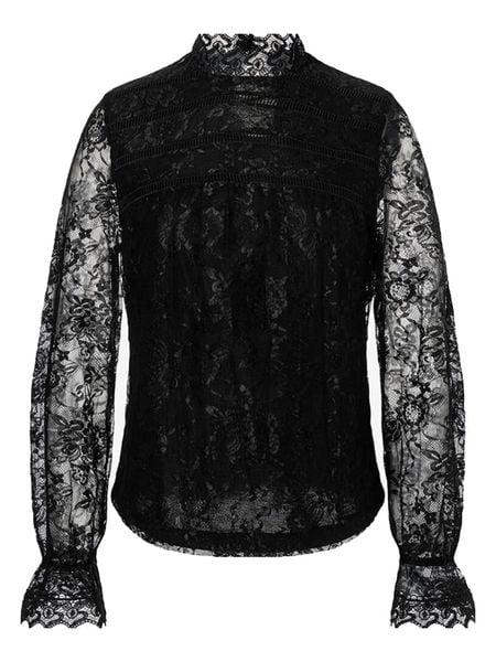 More & More Bluzka w kolorze czarnym rozmiar: 34. Czarne bluzki More & More, bez wzorów, z koronki, bez kołnierzyka, bez ramiączek. Za 113.99 zł.