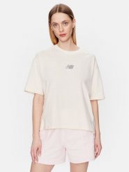 New Balance T-Shirt WT31511 Beżowy Oversize. Brązowe t-shirty New Balance, xl, bez wzorów, z bawełny, bez kołnierzyka, bez ramiączek. Za 129.99 zł.