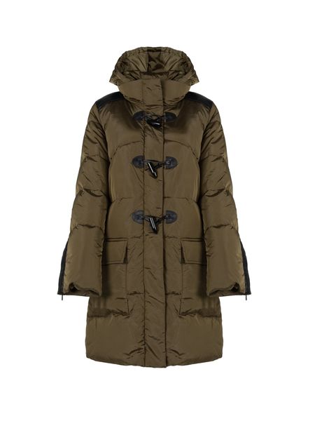 Pinko Parka "Rocky 1" | 1N13BY Y74T | Kobieta | Wojskowa Zieleń. Zielone kurtki Pinko, s, bez wzorów, z materiału, eleganckie, z kapturem. W wyprzedaży za 849.00 zł.