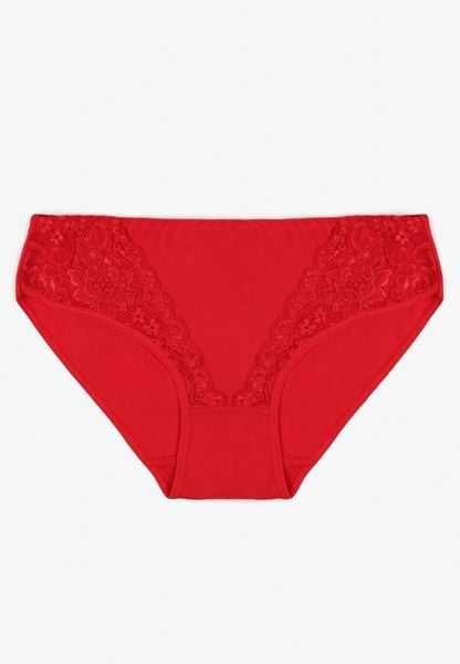 Czerwone Bawełniane Majtki Figi Zdobione Koronką Erpolia. Czerwone figi Born2be, z aplikacjami, z bawełny. Za 5.99 zł.