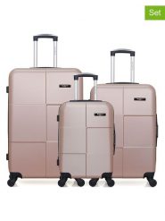BlueStar 3-częściowy zestaw "Miami" w kolorze jasnoróżowym rozmiar: onesize. Różowe walizki BlueStar. Za 565.99 zł.