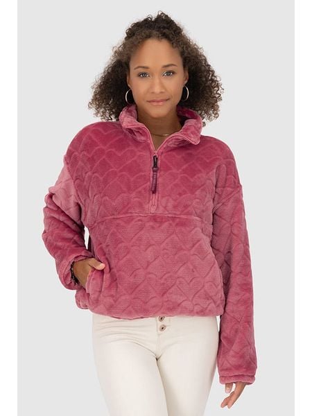 Alife and kickin Bluza polarowa "Lilian" w kolorze różowym rozmiar: L. Różowe bluzy bez kaptura Alife and Kickin, l, bez wzorów, z polaru, bez kaptura. Za 113.90 zł.