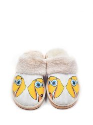 Goby Kapcie w kolorze biało-żółtym rozmiar: 39. Białe kapcie Goby, bez wzorów, z materiału. Za 135.81 zł.