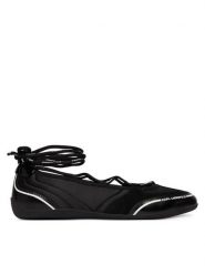 KARL LAGERFELD Baleriny Altia KL66111 Czarny. Czarne baleriny KARL LAGERFELD, bez wzorów, ze skóry, bez obcasa, bez zapięcia. Za 799.99 zł.
