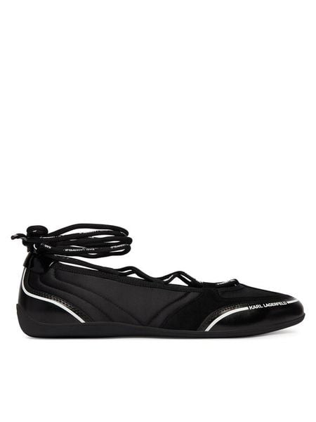 KARL LAGERFELD Baleriny Altia KL66111 Czarny. Czarne baleriny KARL LAGERFELD, bez wzorów, ze skóry, bez obcasa, bez zapięcia. Za 513.99 zł.