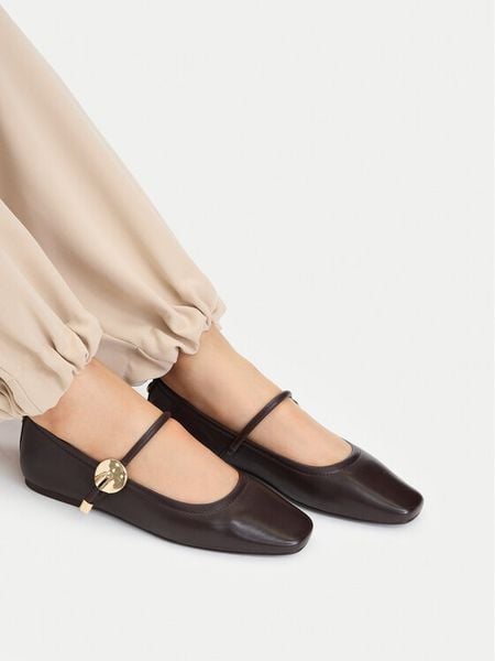 MEXX Baleriny EO-CC2553-1 Brązowy ciemny. Brązowe baleriny Mexx, bez wzorów, ze skóry, bez obcasa, bez zapięcia. Za 269.99 zł.