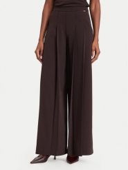 Marciano Guess Spodnie palazzo G6YB12 W3205 Brązowy ciemny Wide Leg. Brązowe spodnie materiałowe Marciano Guess, z aplikacjami, z materiału. Za 779.99 zł.