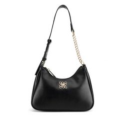 Torebka Nine West. Czarne torebki klasyczne Nine West, bez wzorów, klasyczne, bez dodatków. Za 159.99 zł.