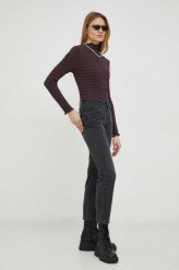 Levi's jeansy Middy Straight damskie medium waist. Szare jeansy Levi's, s, bez wzorów, z jeansu. Za 549.99 zł.