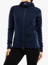 Bluza polarowa damska Houdini Power Houdi. Niebieskie bluzy z kapturem Houdini, m, bez wzorów, z materiału, z kapturem, narciarskie. Za 703.99 zł.