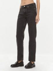 Calvin Klein Jeans Jeansy J20J222434 Czarny Straight Fit. Czarne jeansy Calvin Klein Jeans, bez wzorów, z bawełny. Za 269.99 zł.