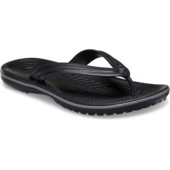 Japonki damskie Crocs Flip. Czarne japonki Crocs, bez wzorów, z materiału. Za 149.00 zł.