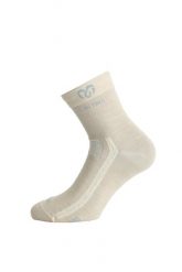 Skarpety merino WKS. Brązowe skarpetki LASTING, bez wzorów, z elastanu. Za 94.85 zł.