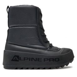 Śniegowce Alpine Pro. Czarne śniegowce Alpine Pro, bez wzorów, bez zapięcia. Za 429.99 zł.