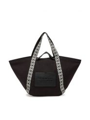 Coccinelle Torebka SXG C-Bounce Canvas E1 SXG 11 01 01 Czarny. Czarne shopper bag Coccinelle, bez wzorów, z materiału, bez dodatków. Za 399.99 zł.