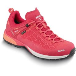 Buty turystyczne damskie Meindl Top Trail Lady z membraną Gore - Tex. Czerwone buty trekkingowe MEINDL, bez wzorów, z gore-texu, bez zapięcia, trekkingowe, gore-tex. Za 849.15 zł.