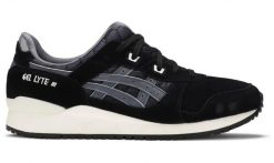Uniseksowe buty do biegania GEL-LYTE III OG. Czarne buty do biegania ASICS, bez wzorów, z gumy, bez zapięcia, do biegania, Asics Gel Lyte. Za 531.00 zł.