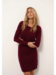 Just Cashmere Kaszmirowa sukienka "Susan" w kolorze bordowym rozmiar: M. Czerwone sukienki Just Cashmere, na co dzień, m, bez wzorów, z kaszmiru, bez kołnierzyka, bez ramiączek, midi, proste. Za 364.62 zł.